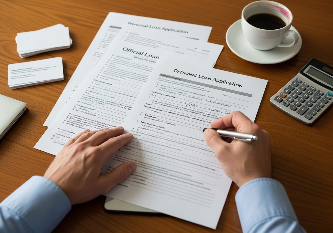 Personal loan application documents