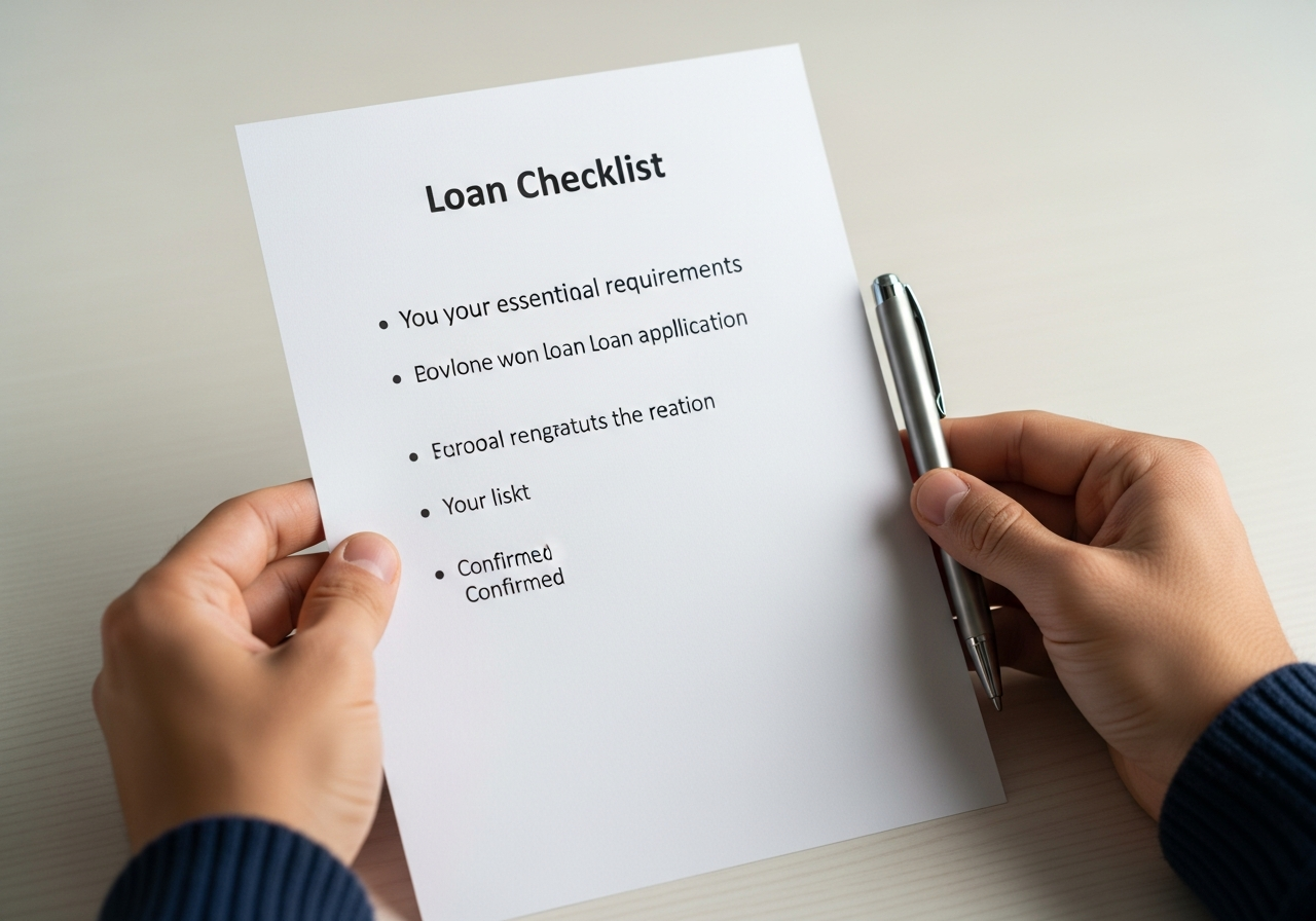 simple personal loan checklist