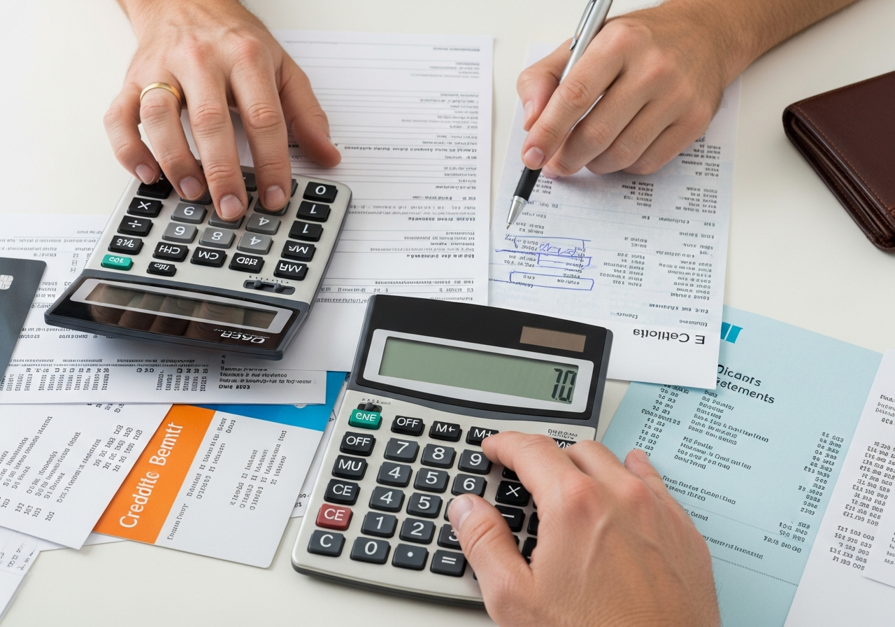 Reviewing debts for consolidation