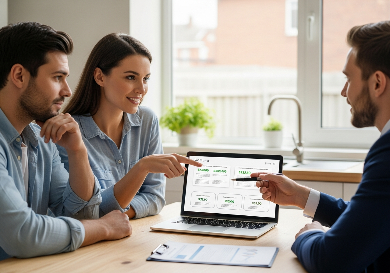 Personal loan broker helping clients