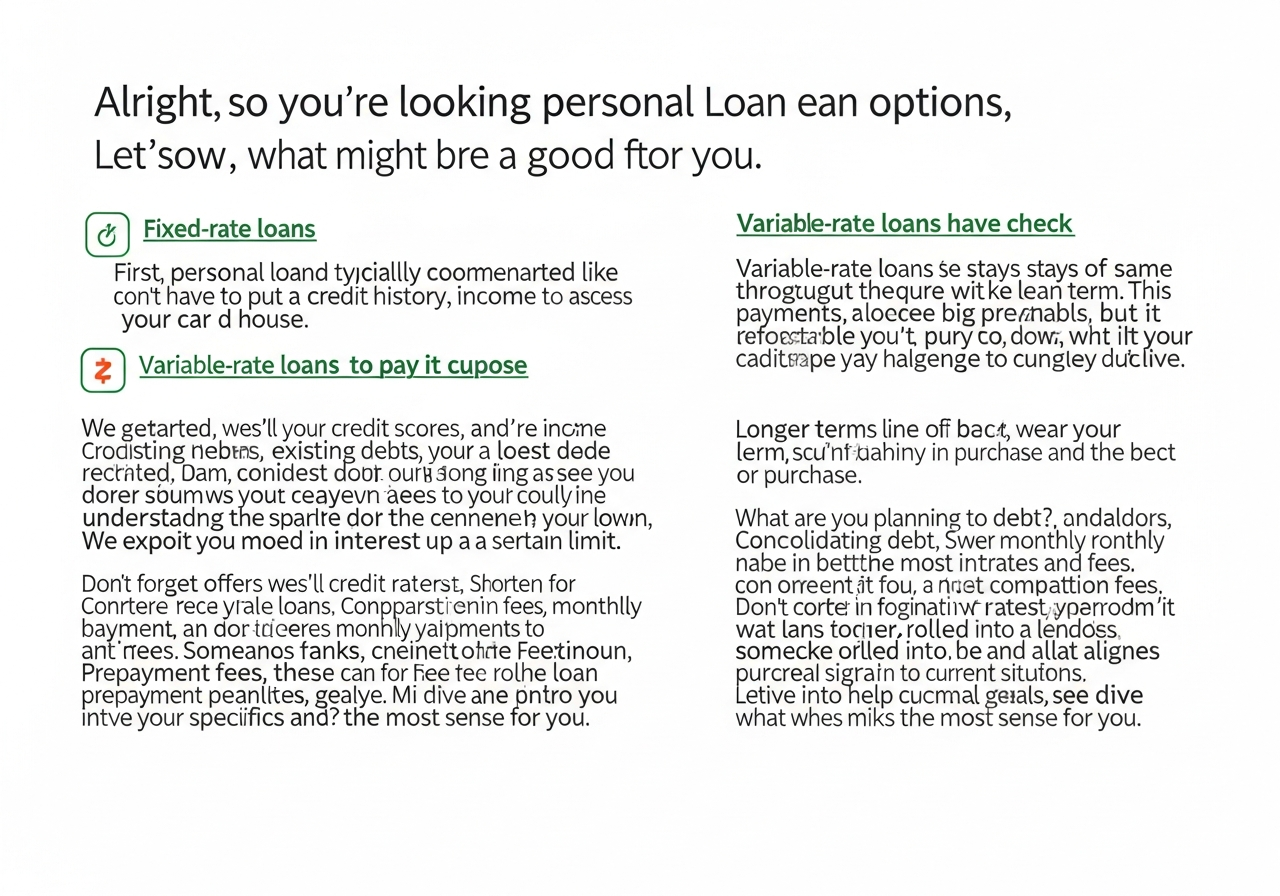 Advisor discussing personal loan options