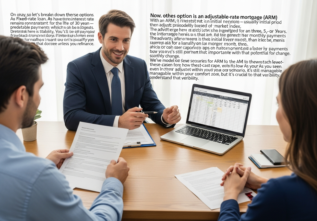 Broker explaining non-bank loan options