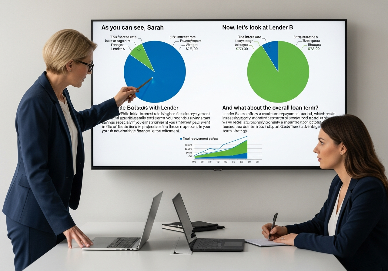 Mortgage comparison with adviser