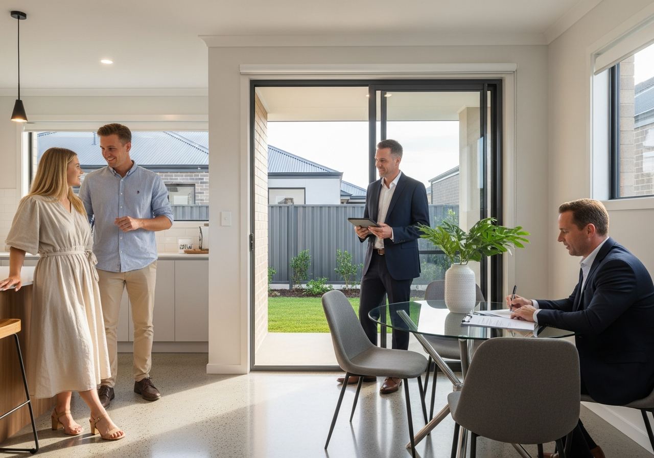 Perth homebuyers meeting a mortgage broker