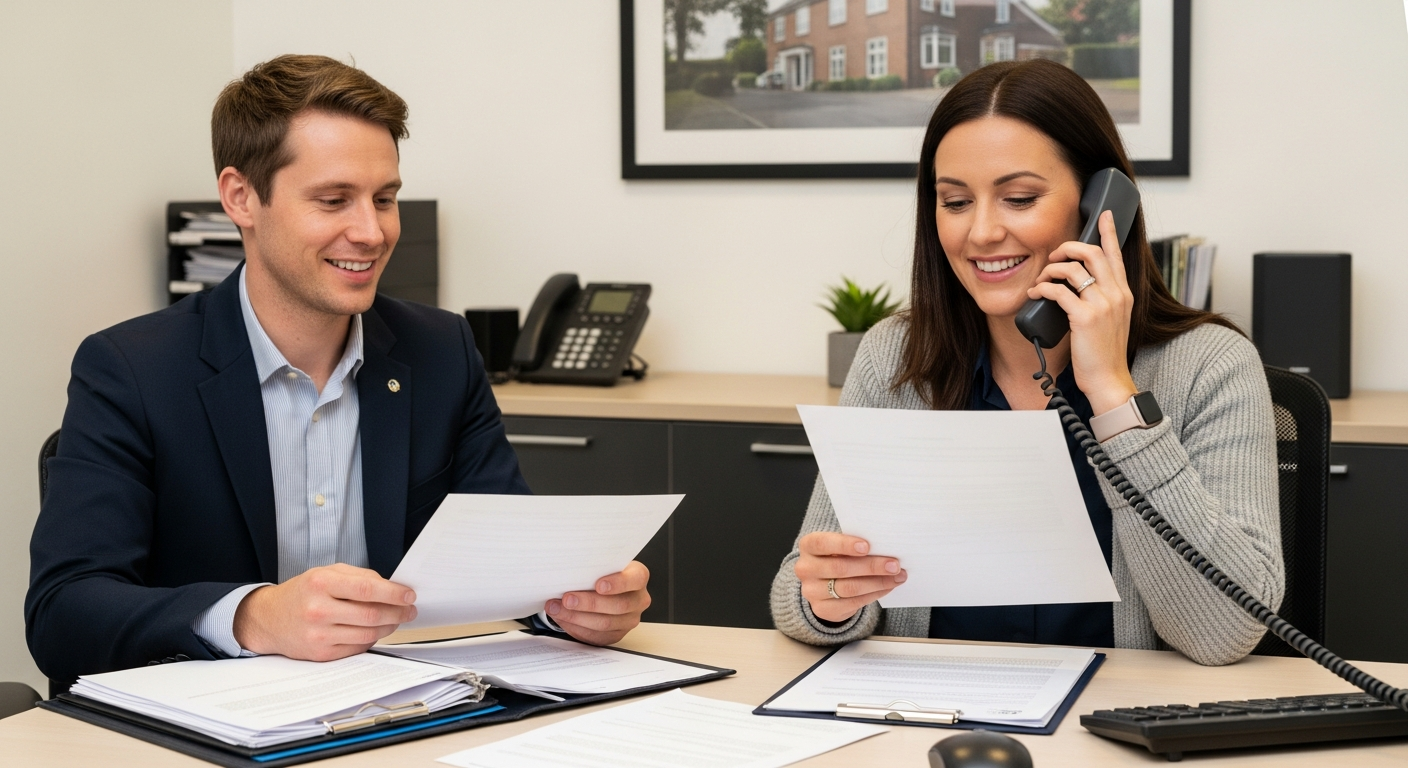 Broker assisting client