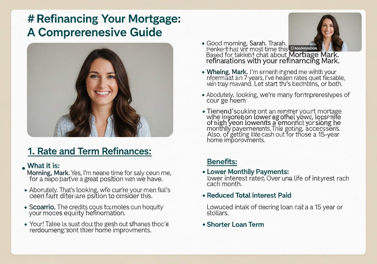 Mortgage broker reviewing refinancing options with homeowner
