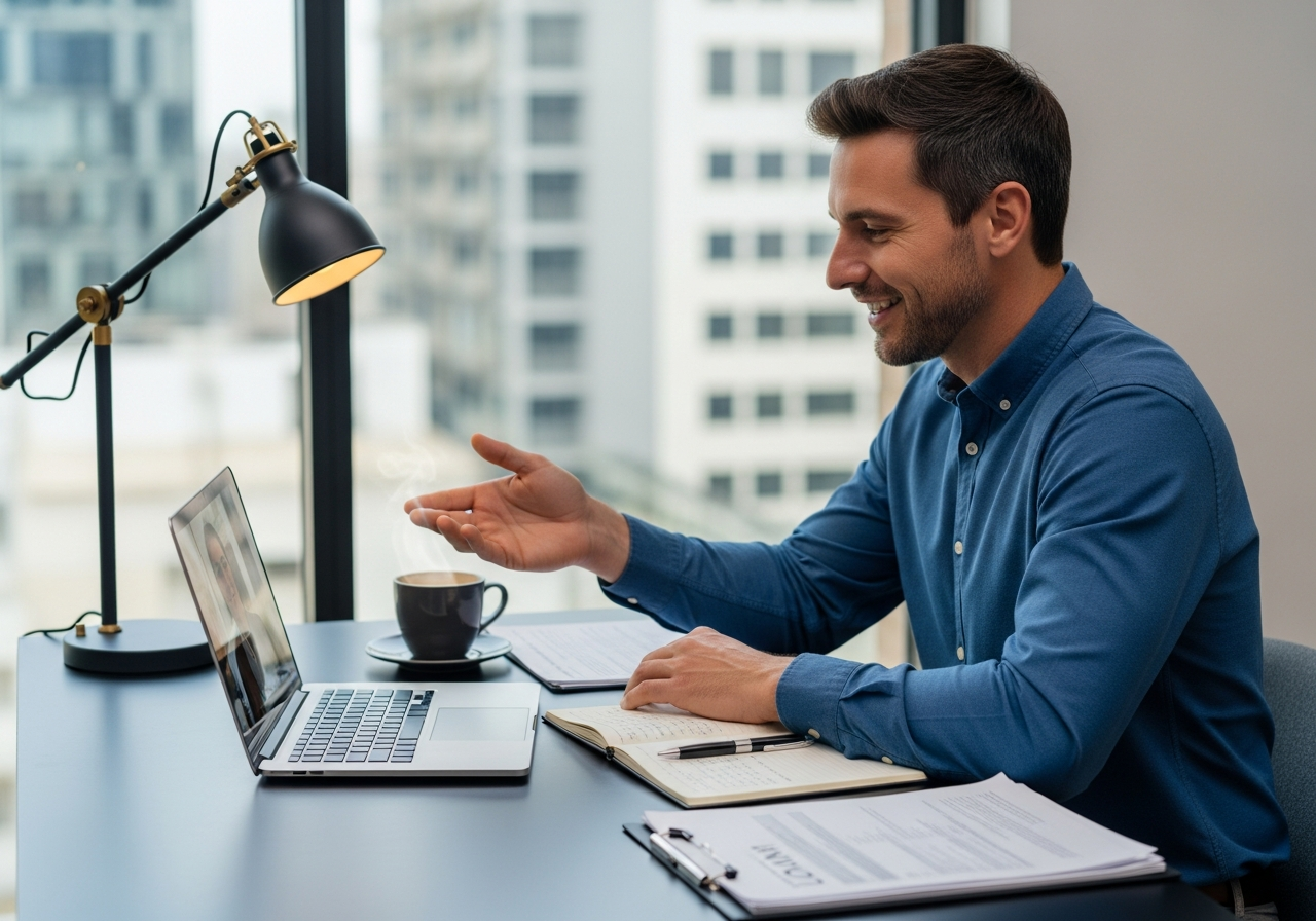 Broker advising client