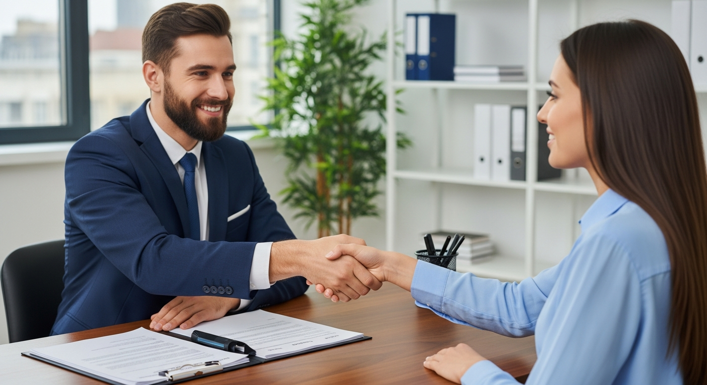 Broker and client handshake over documents