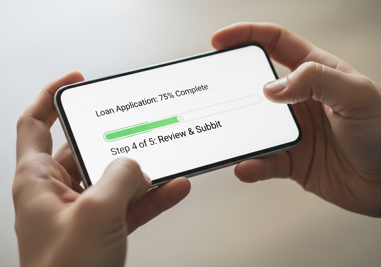 Loan application progress