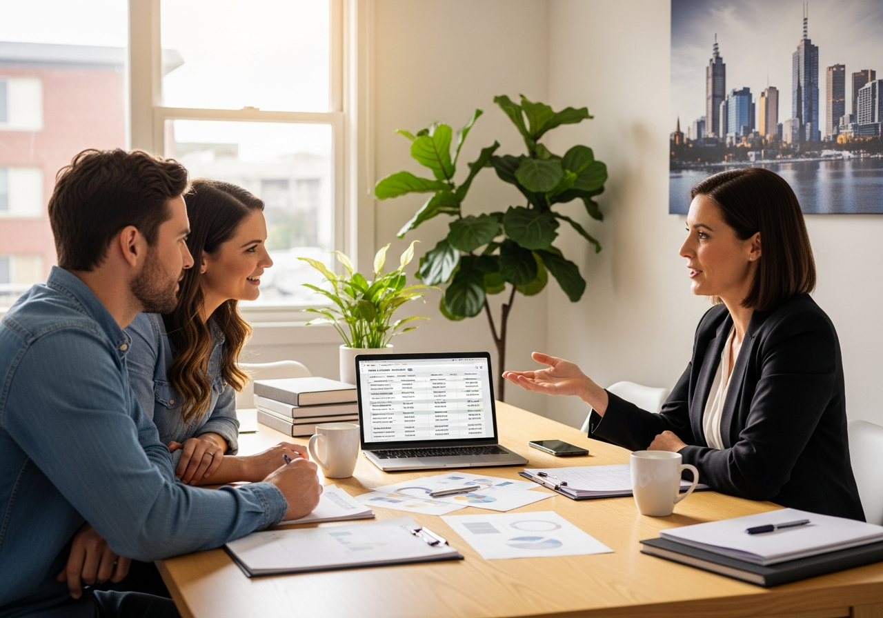 Melbourne couple with mortgage broker