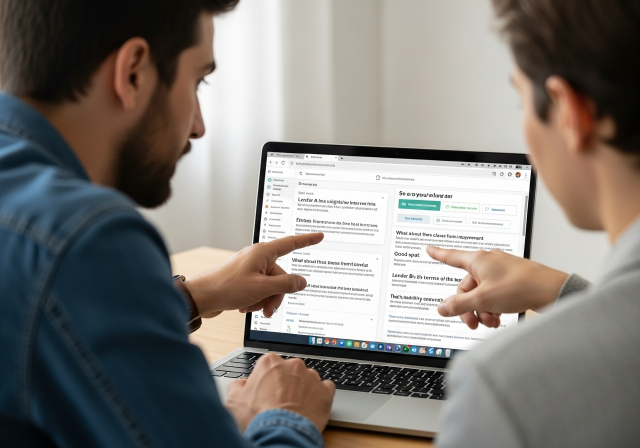 Comparing lenders with a mortgage broker