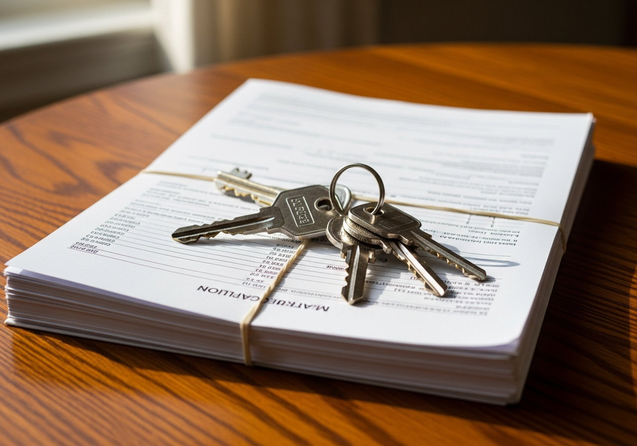 House keys and loan documents